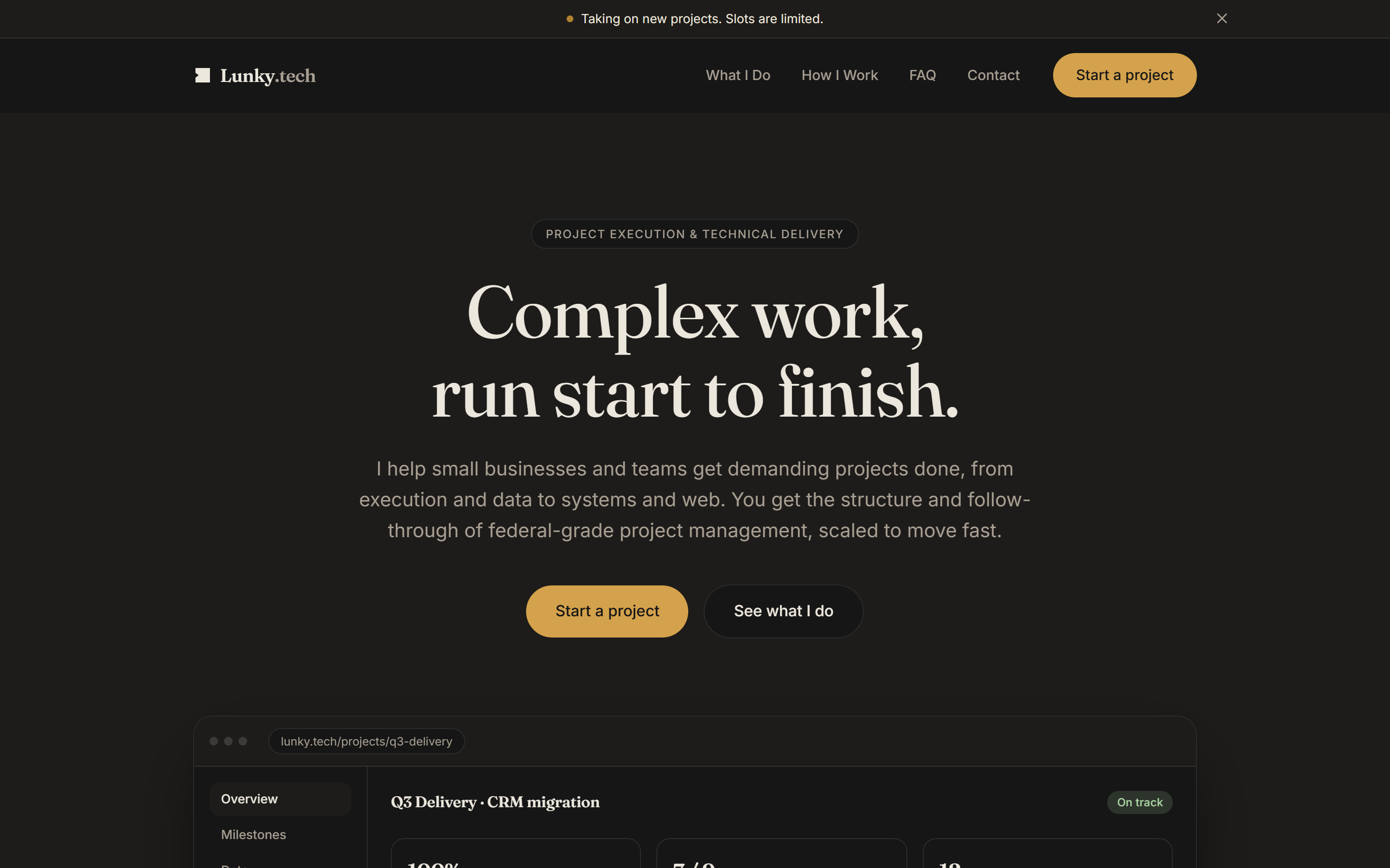 Lunky.tech — home