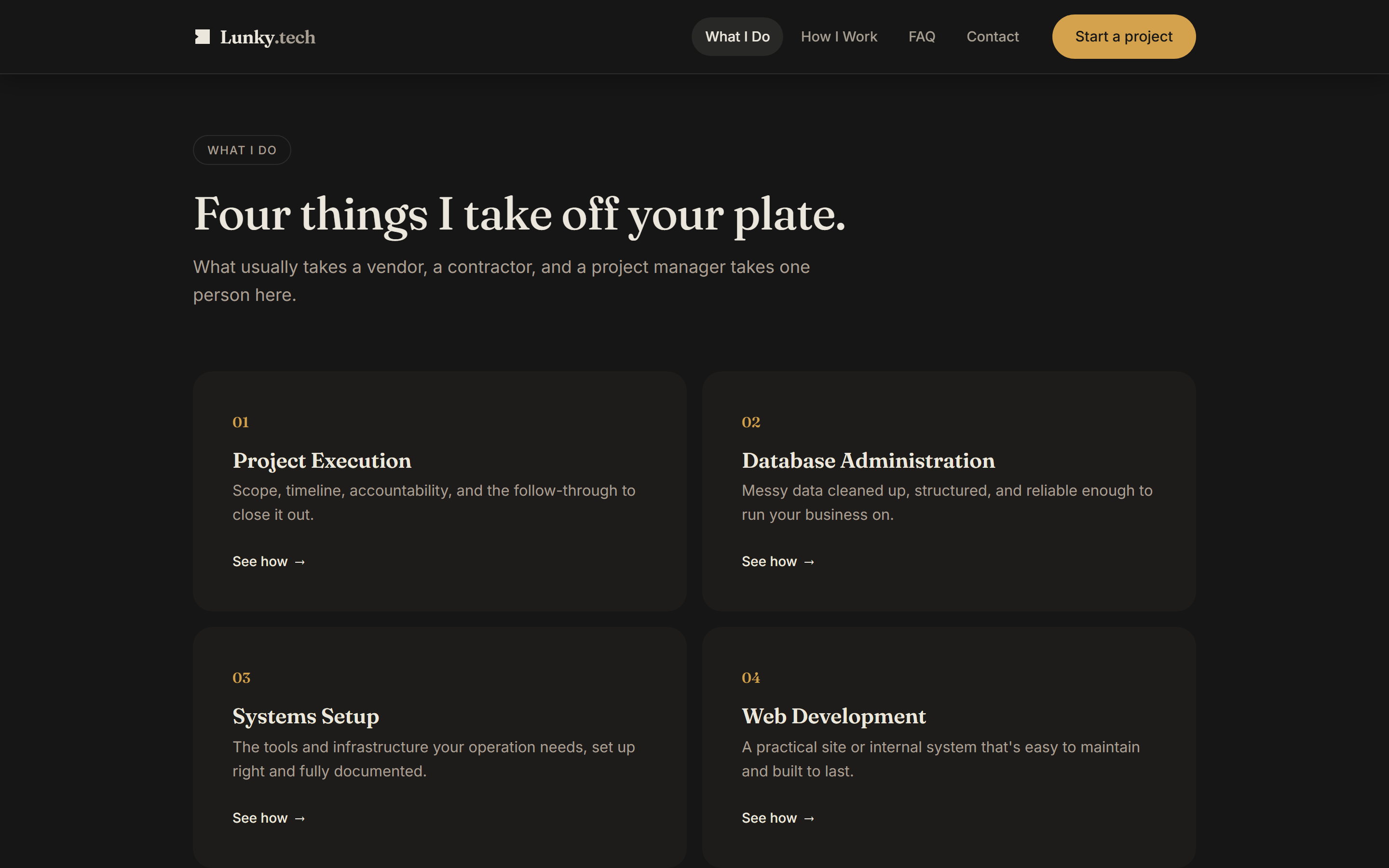Lunky.tech — services