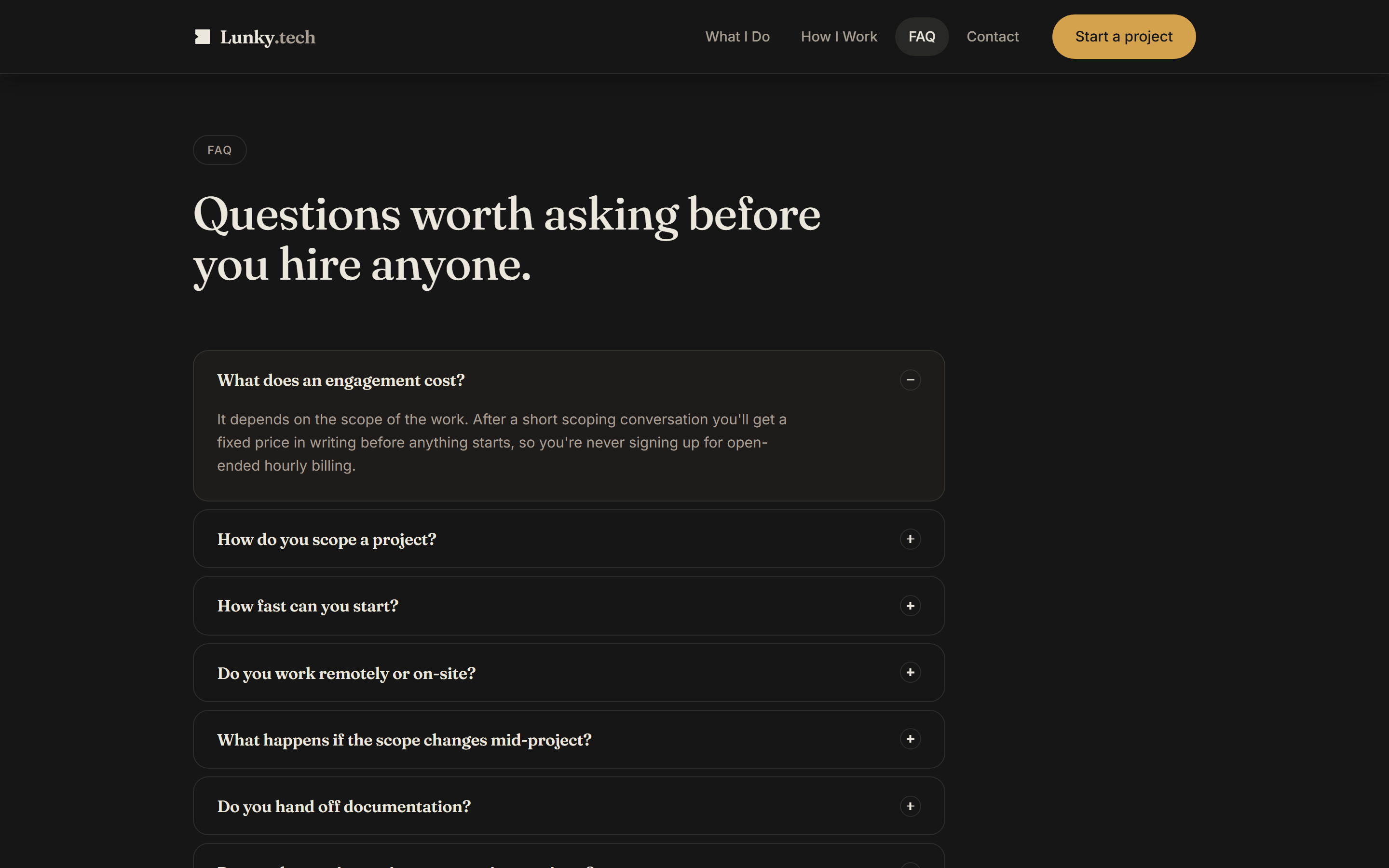 Lunky.tech — FAQ